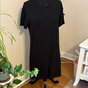 Fabletics Black T-Shirt Dress